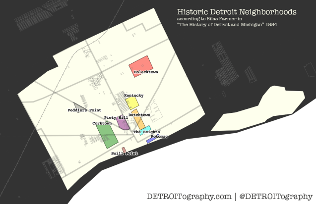 Map: Historic Detroit Neighborhoods&nbsp;1884