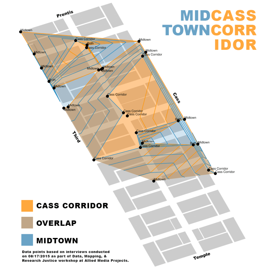 Map: Midtown or Cass Corridor? Responses from the streets of&nbsp;Detroit